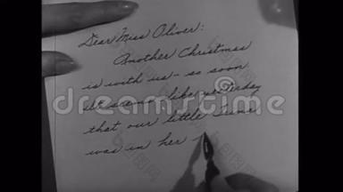 手写笔记特写-手写笔记特写-1941-USA_Penny Sarinade1